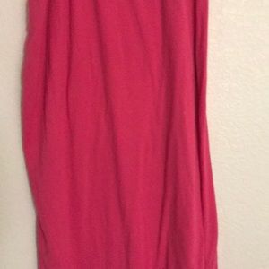 Pink maxi skirt